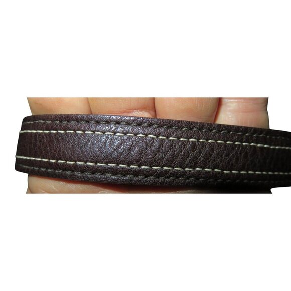 COACH 2005 Hampton Signature Jacquard Python & Suede Demi Baguette Barrel Bag - Picture 8 of 14